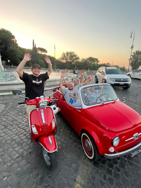 Rome: Evening Fiat 500 and Vespa Prosecco Tour - What the $146.14 price really covers
