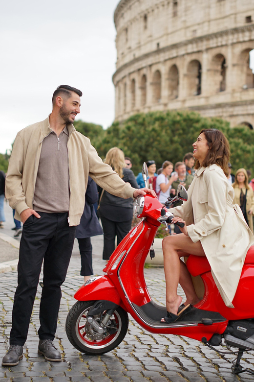 Rome: Explore the City by Vespa with an Optional Photoshoot - Piazza Venezia and the return ride