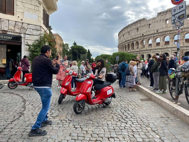 Rome: Guided Vespa Tour with Self-Drive or as a Passenger - Starting near the Colosseum in Monti