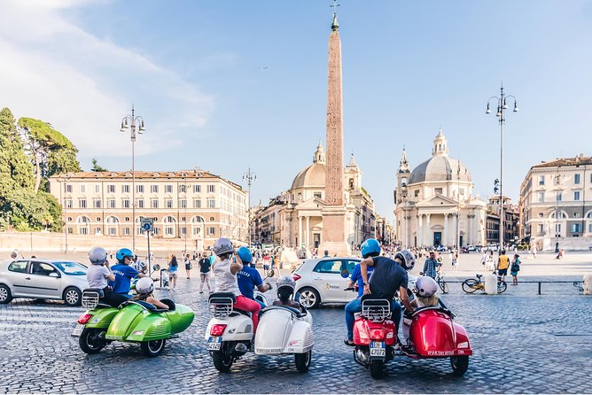 Rome Morning Vespa Sidecar Tour in Rome with Cappuccino - The Pantheon and a proper Roman coffee break