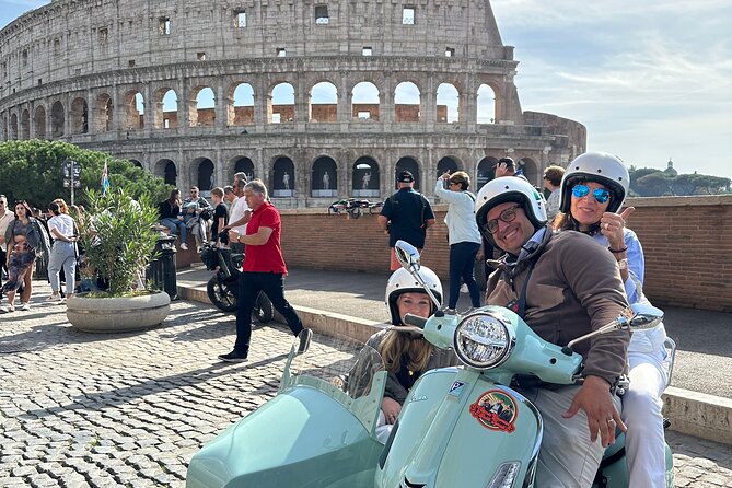 Rome Private Tour in a Vintage Vespa Sidecar Style for 90 Minutes - Sant’Ignazio and Via Giulia