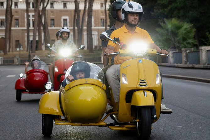 Rome Vespa Sidecar Tour — 90-Minute City Highlights Tour - The Colosseum in a five-minute photo stop