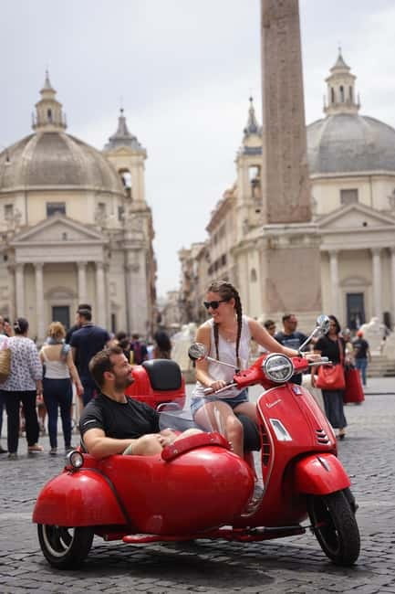 Rome Vespa Sidecar Tour: 90-Minute Panoramic Experience - Pincio Terrace and Villa Borghese