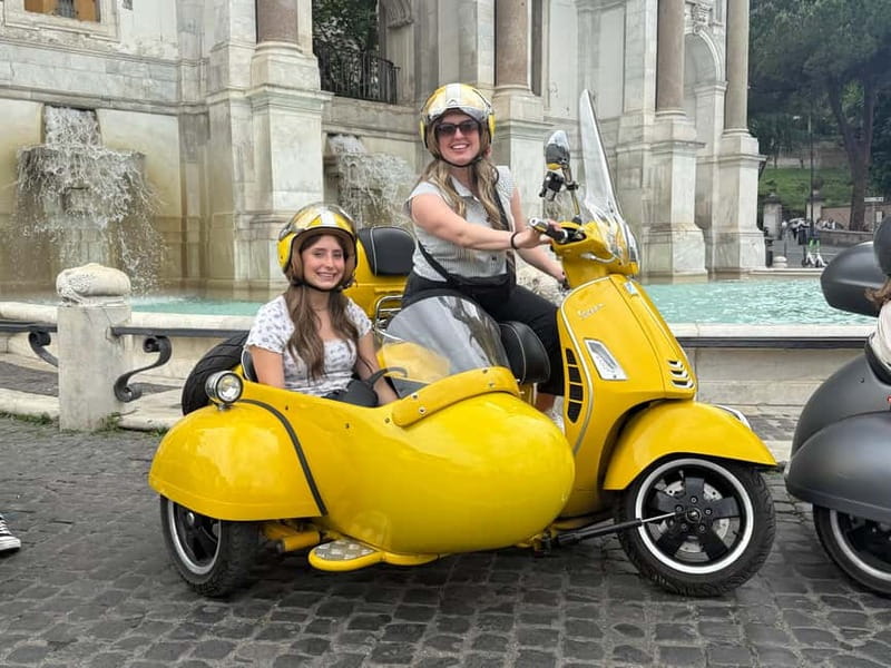 Rome: Vespa Sidecar Tour with Hotel Transfers & Gelato - Key points to know before booking