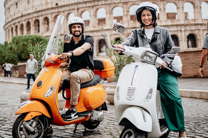 Rome Vespa Small Group Tour with Photoshoot - The Municipal Rose Garden near the Aventine