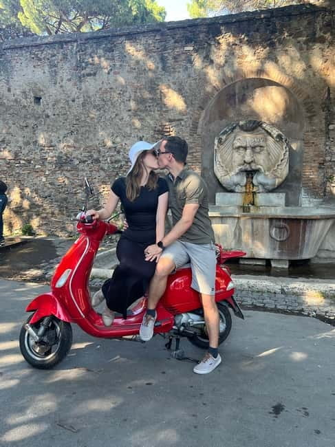 Rome Vespa Tour: Spirit of the Jubilee - Aqua Paola Fountain is the best photo pause