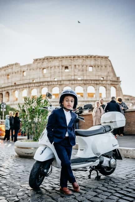 Rome: Vespa Tour with Gelato and Photos - The Colosseum and Arch of Constantine