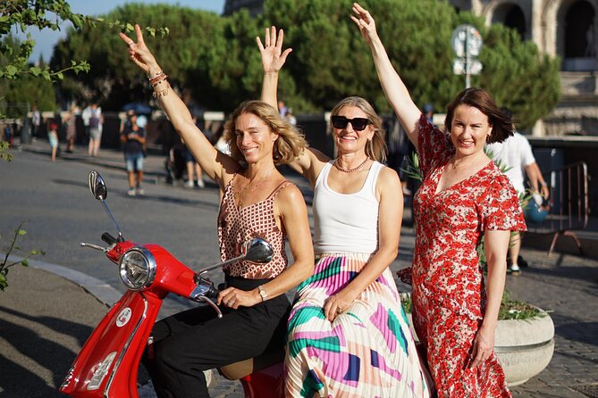 Rome: Vespa Tour with Professional Photoshoot - Gianicolo Terrace finishes with wide Rome views