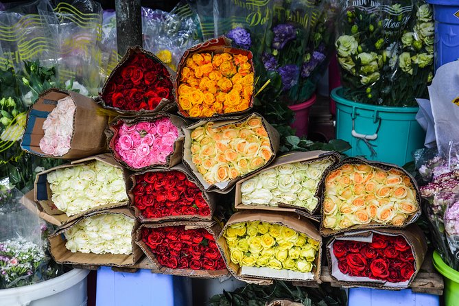 Saigon Evening Food Tour by Scooter - The flower market after dark