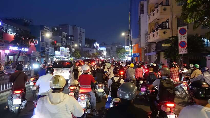 Saigon: Floating Market and Food Tasting Tour by Scooter - District 8 and the floating market inside the city