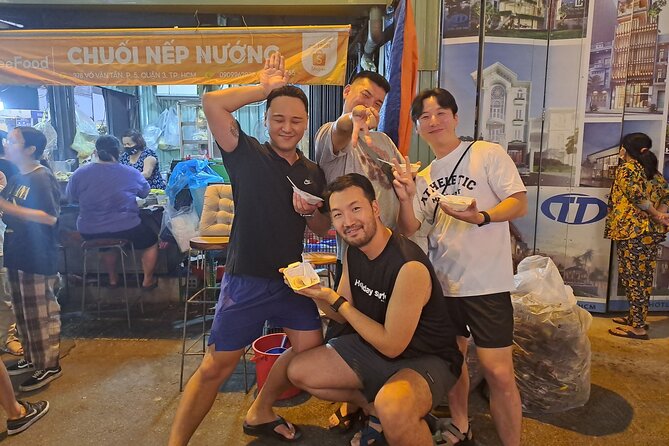 Saigon Food Tour by Scooter with Eleven Tastings - Nguyen Thien Thuat apartments and a bowl of bún bò Huế