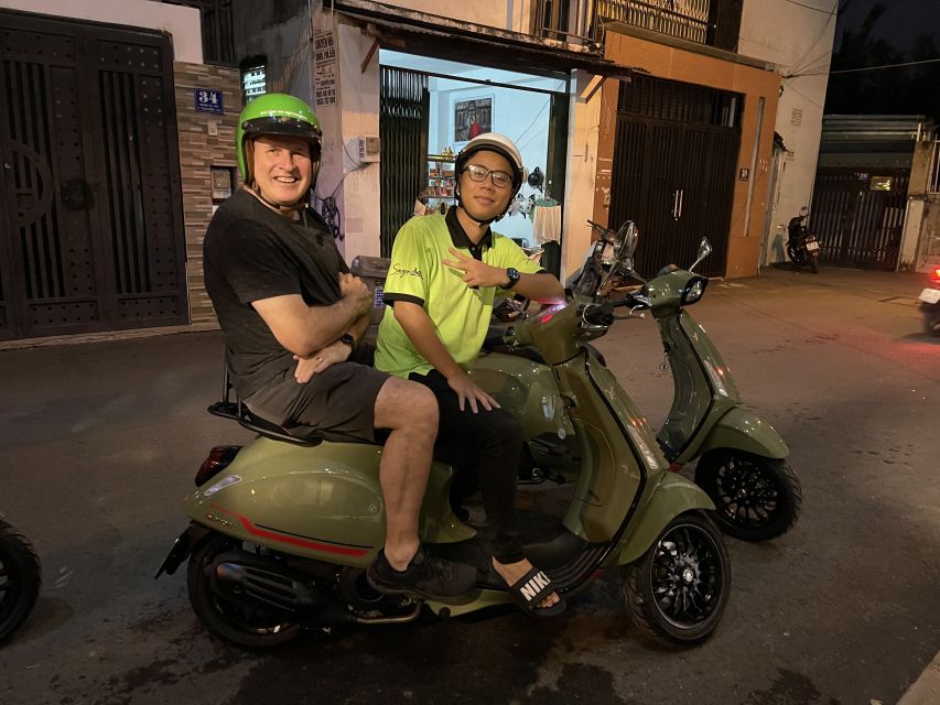 Saigon: Night Craft Beer And Street Food Tour By Vespa - Flowers, grilled rice paper, and Saigon’s wholesale trade