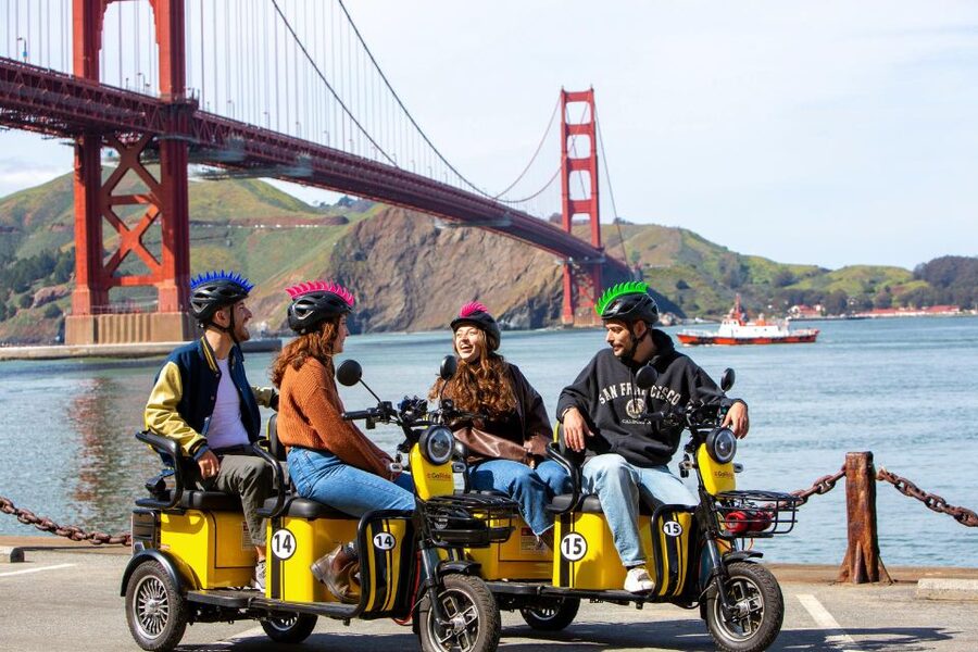 San Francisco: Electric Scooter Rental with GPS Storytelling - Picking Between the One-Seat Scooter and Two-Seat Trike