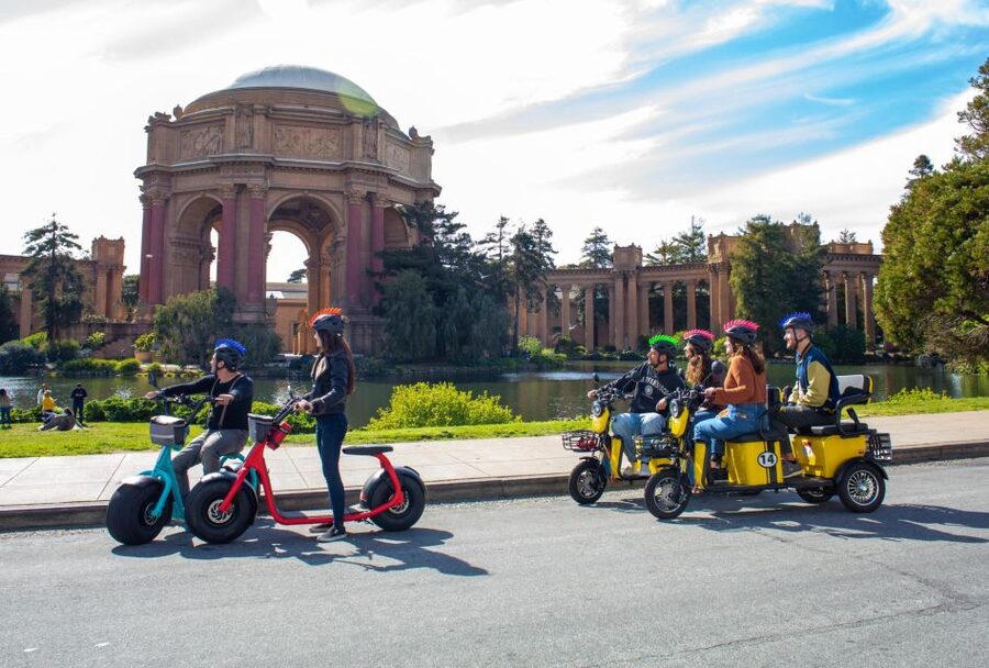 San Francisco: Electric Scooter Rental with GPS Storytelling - The Bridge Welcome Center and Return Through the Presidio