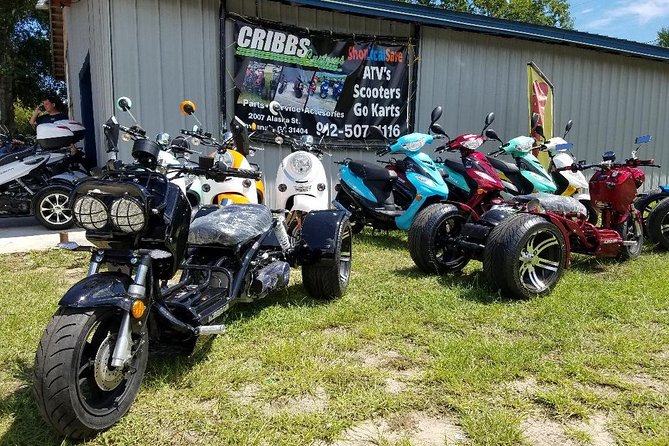 Savannah Scooter and Trike Rental with Helmet - What your rental day can look like