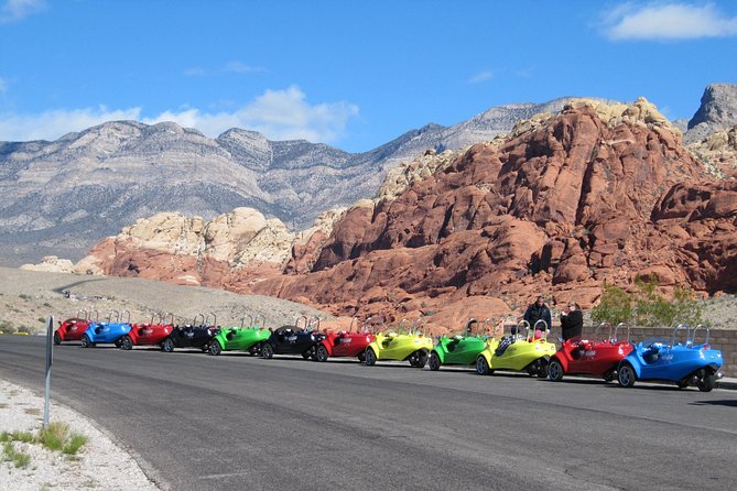 Scooter Car Tour of Red Rock Canyon with Transport from Las Vegas - Learning the scooter car before the scenic loop