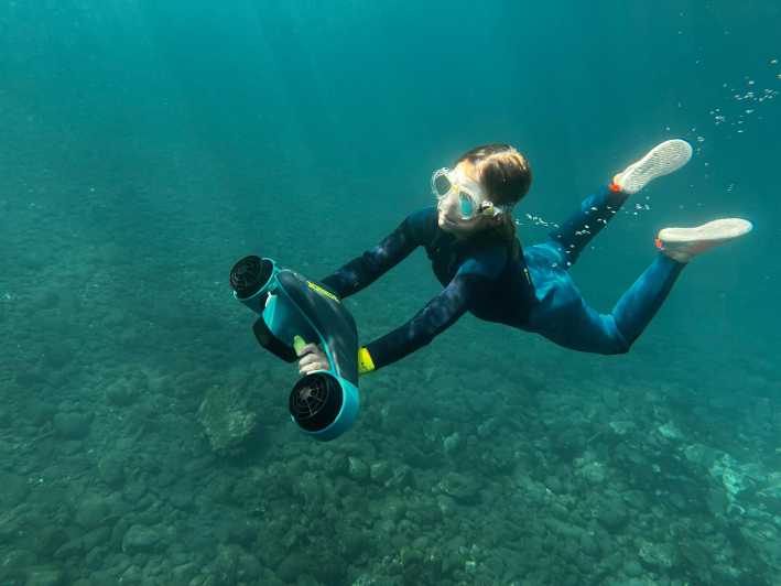 Scooter fun snorcel tour in turtle area - Why the underwater scooter changes the snorkeling game