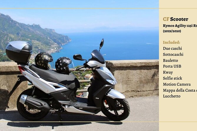 Scooter rental on the Amalfi Coast - Starting above the coast in Ravello