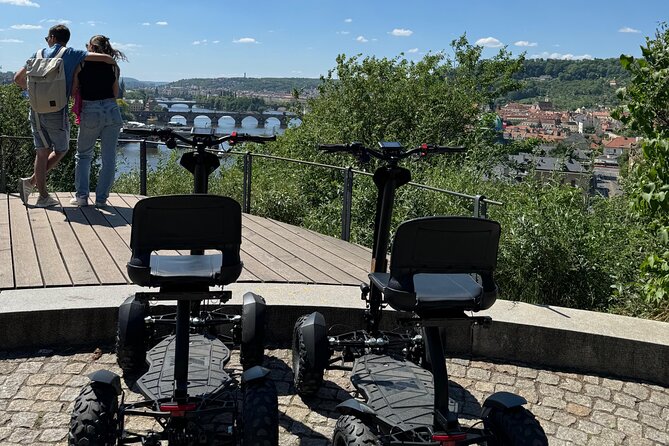 Scooter tours to Prague Castle and views. - Lennon Wall and Prague’s narrow street