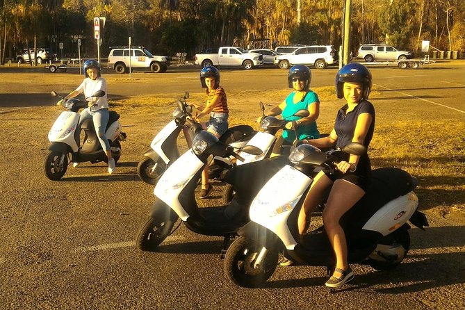 Self Guided Agnes to 1770 Scooter Hire - Learning the scooter before joining the road