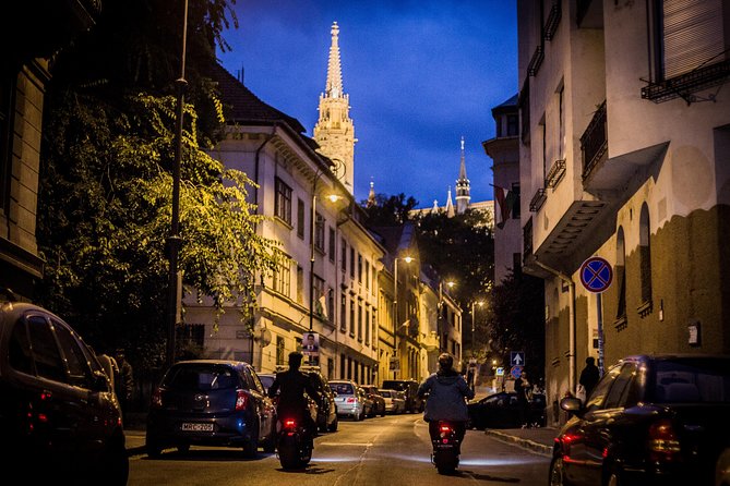 Small-Group Night Tour in Budapest on MonsteRoller e-Scooters - Castle Garden starts the evening with a grand view