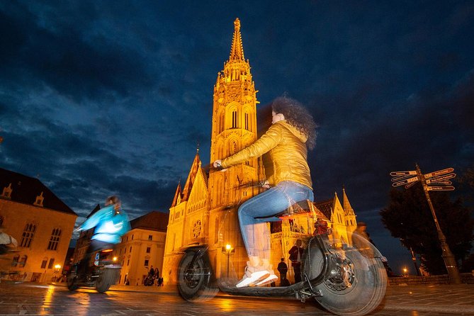 Small-Group Night Tour in Budapest on MonsteRoller e-Scooters - Fisherman’s Bastion supplies the signature night view