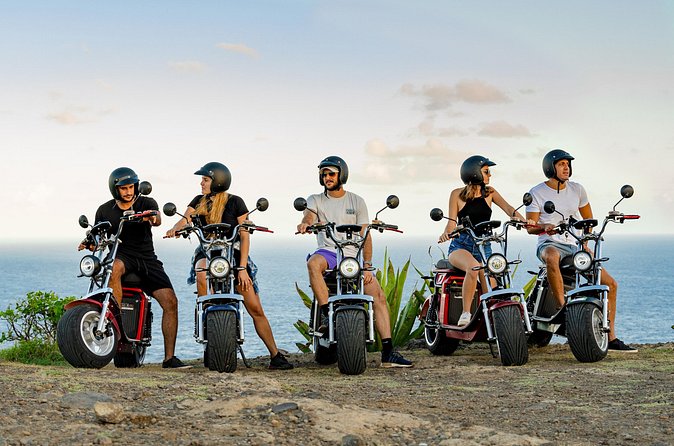 St.Lucia Beaches and Backroads Tour by Electric Big-Wheel Scooter - Darren Sammy National Cricket Stadium adds local context