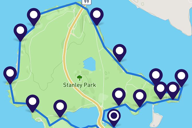 Stanley Park Seawall E-scooter Rental with Self Guided map - Beaches, statues, and the return to English Bay