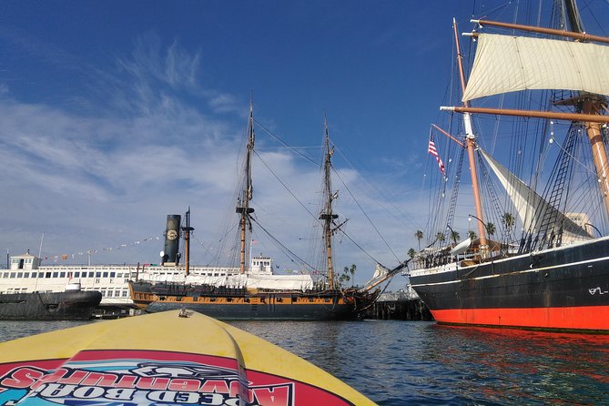 Super Saver: Self-Guided Speed Boat Adventure & iRide GPS Guided ScooterTour - Starting on the water near the USS Midway