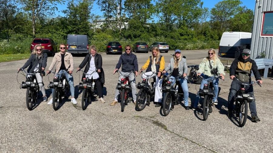 Texel: Solex Moped Rental - The wind factor is more than a small detail