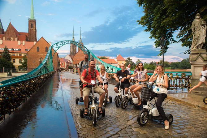 The Grand E-Scooter (3 wheeler) Tour of Wroclaw - everyday tour at 9:30 am - Starting at Kotlarska Street at 9:30 a.m.