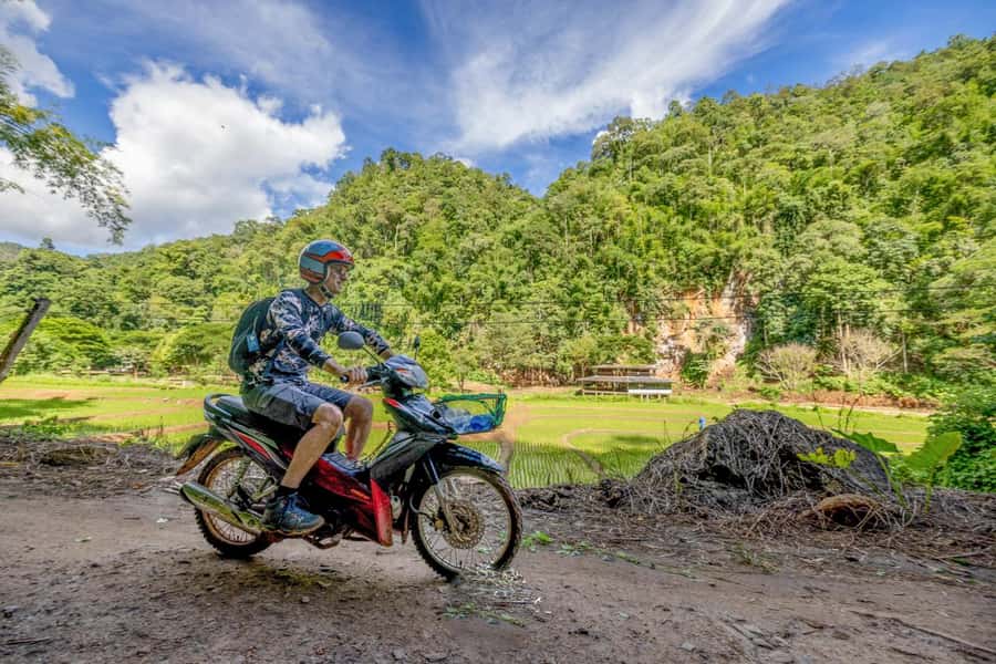 The REAL Thailand on a scooter. Check reviews !! - River crossings after lunch