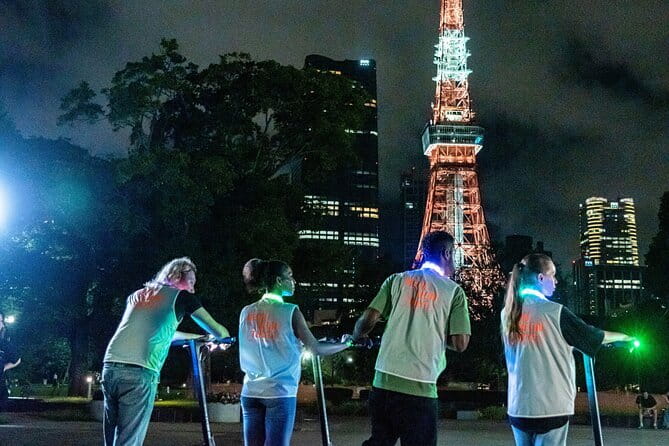 Tokyo: E-scooter Experience & Tokyo Tower night Tour - Tokyo Tower from the 150-meter observatory