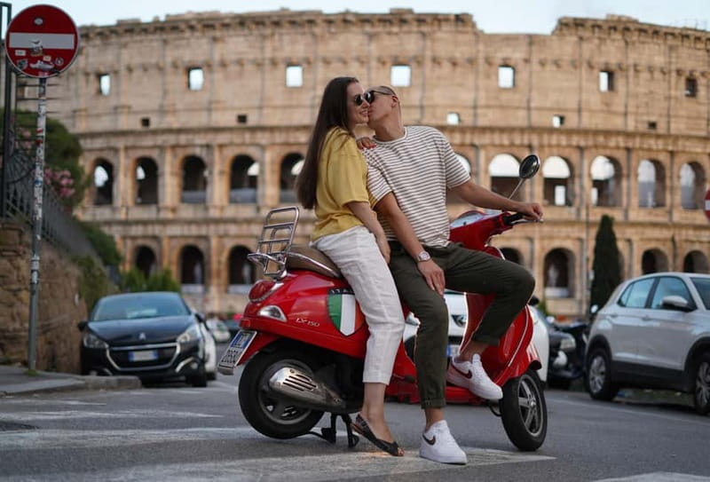 Vespa city tour in Rome with two different routes - Choose the scenic route for views and quieter corners