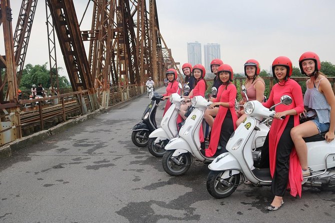 Vespa City Tour &Train Street Female With Ao Dai Riders 4,5 Hours - Hanoi by Vespa, not through a bus window