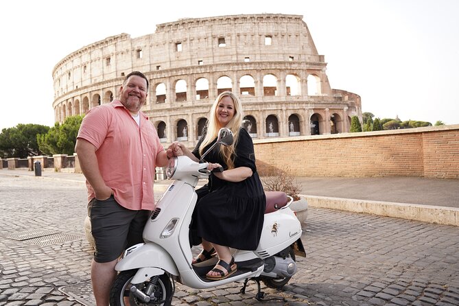 Vespa Experience in Rome– We Pick You Up Directly from Your Hotel - Giardino degli Aranci and its city view