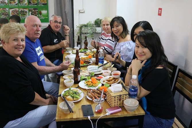 Vespa Saigon By Night Street Food Tour - The first food stop: banh xeo and spring rolls