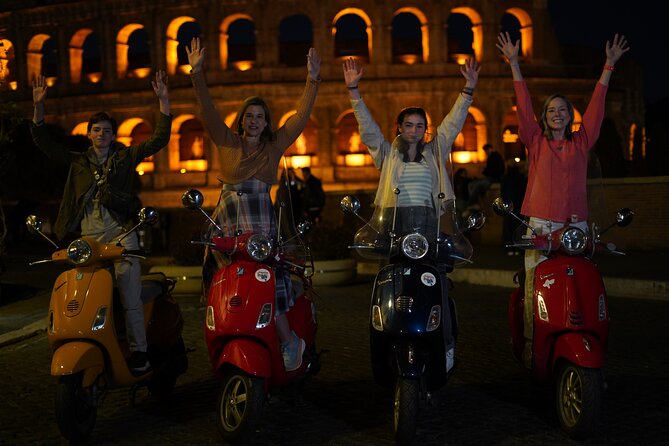 Vespa Scooter Night Tour in Rome with Professional Photographer - The Aventine Hill keyhole and the Mouth of Truth