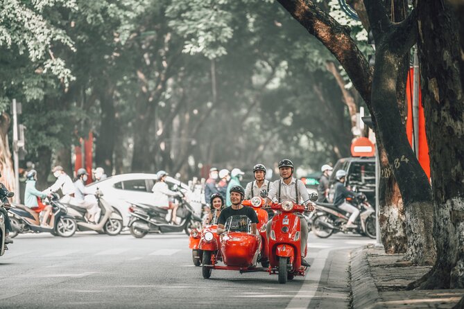 Vespa Sidecar Sightseeing Tour in Hanoi - The market and Train Street area