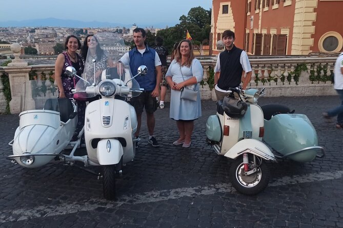 Vespa Sidecar Tour at Day/Night with Pickup - Caracalla’s Baths and the Pyramid of Cestius