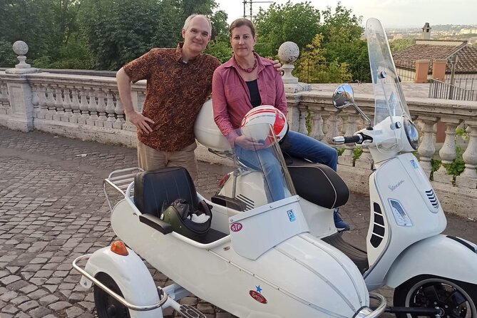 Vespa Sidecar Tour at Day/Night with Pickup - Circus Maximus and the Tiber