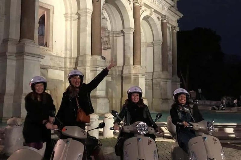 Vespa Sidecar Tour : Express Highlights of Rome - Trevi Fountain brings the Baroque drama