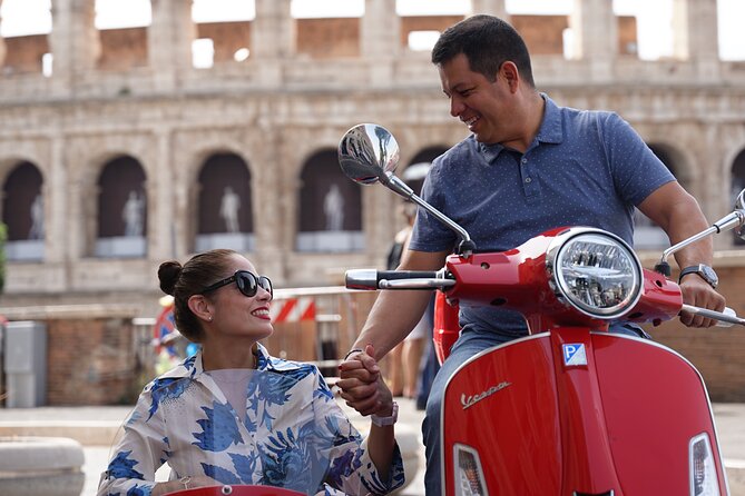 Vespa Sidecar Tour in Rome - Santa Maria Maggiore from the moving sidecar