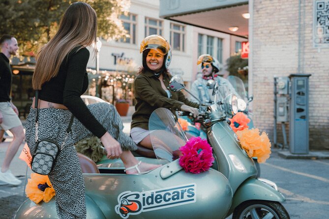 VESPA SiDECAR Tour in San Antonio with Tacos - Looking down at the Riverwalk
