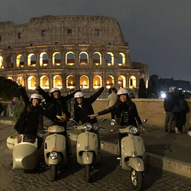 Vespa Sidecar Tour : Rome by Night - Trastevere is the right place to finish