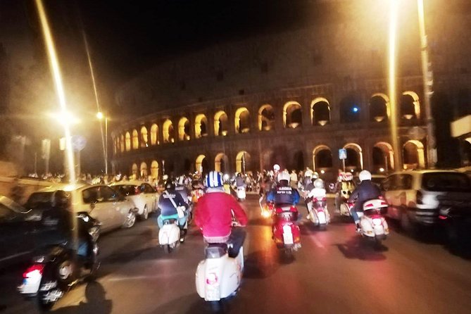 Vespa Tour with driver Rome By Night 3 hours - Starting with Caracalla’s ancient baths