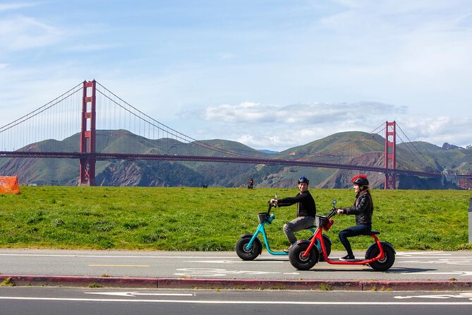 Wharf to Golden Gate Bridge - GoRide Electric Scooter Rentals - Hills, motors, and the amount of effort required