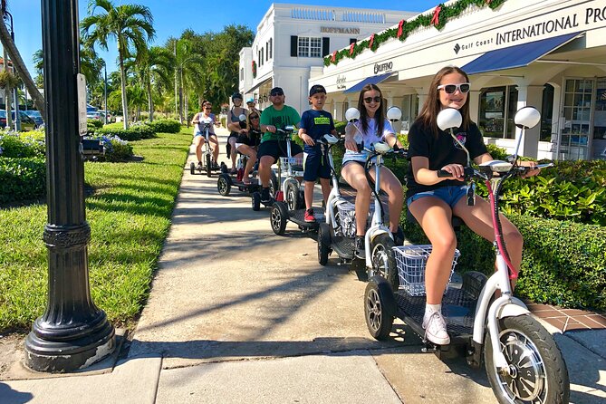 Your Ride Your Adventure Trikes Mopeds Segways and Bike Tour - Naples City Dock and the return to Fifth Avenue South